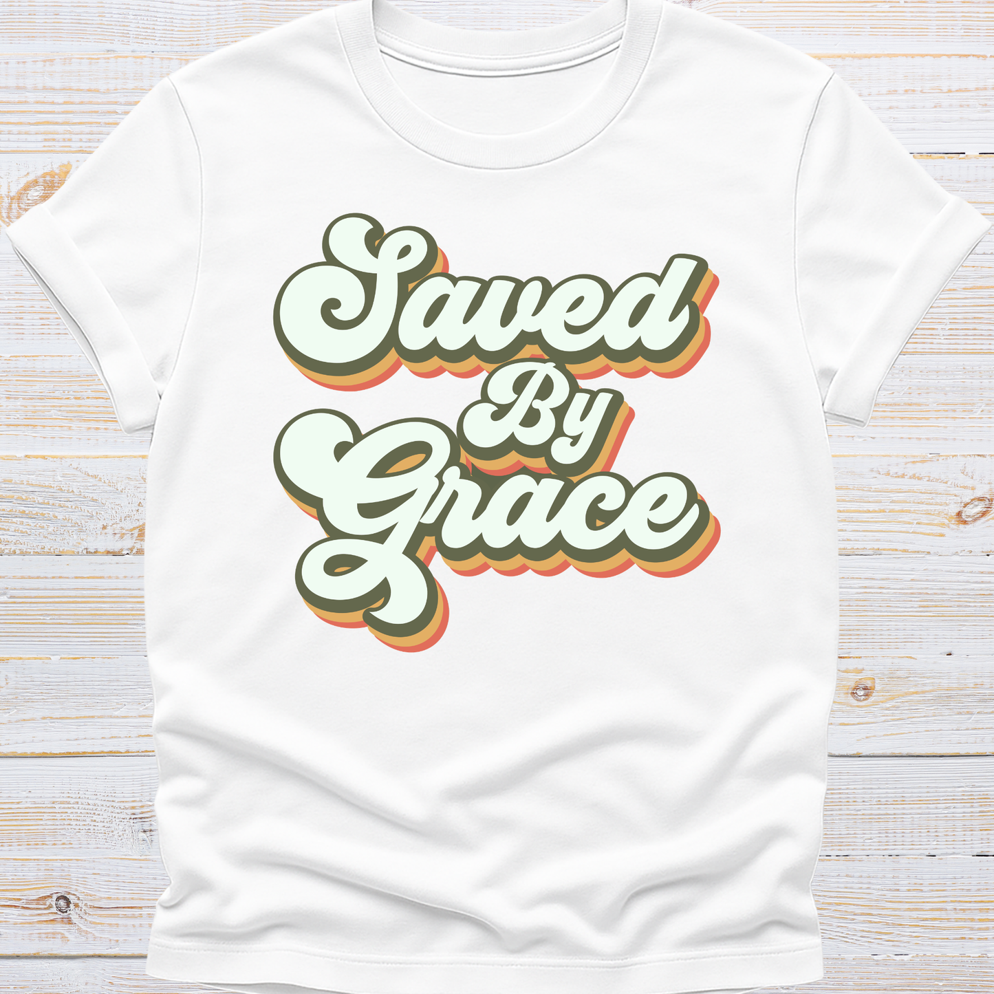 Saved by Grace Retro Tee