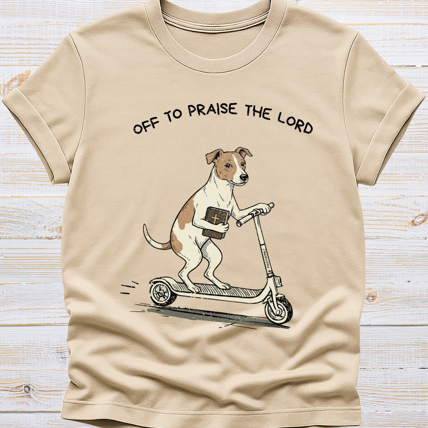 Off to Praise the Lord - Dog Tee