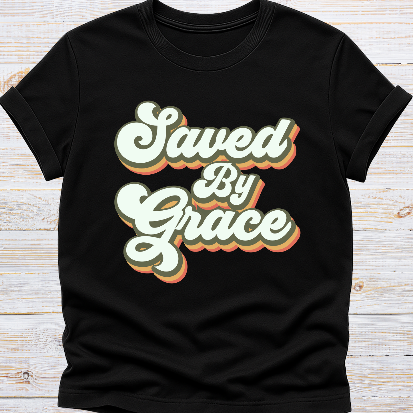 Saved by Grace Retro Tee