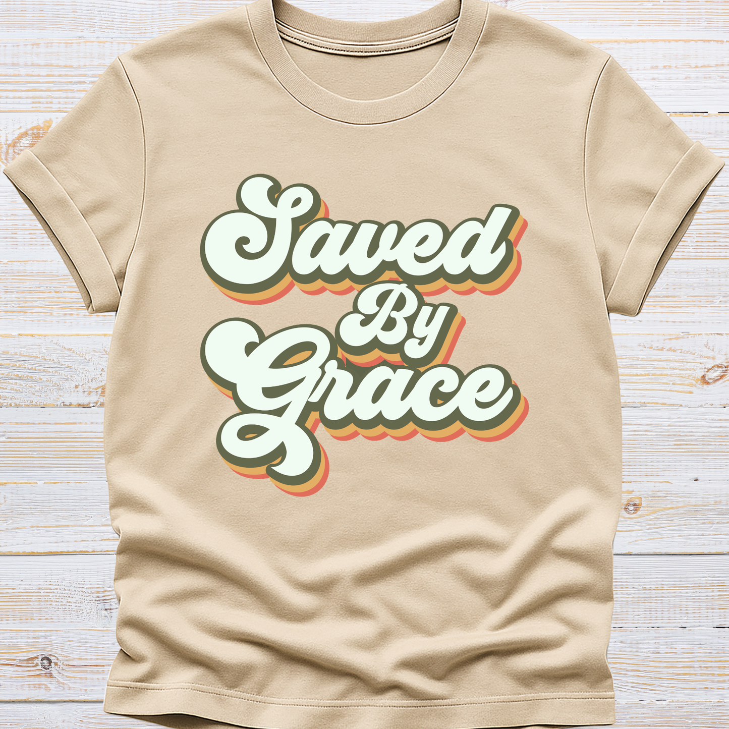Saved by Grace Retro Tee