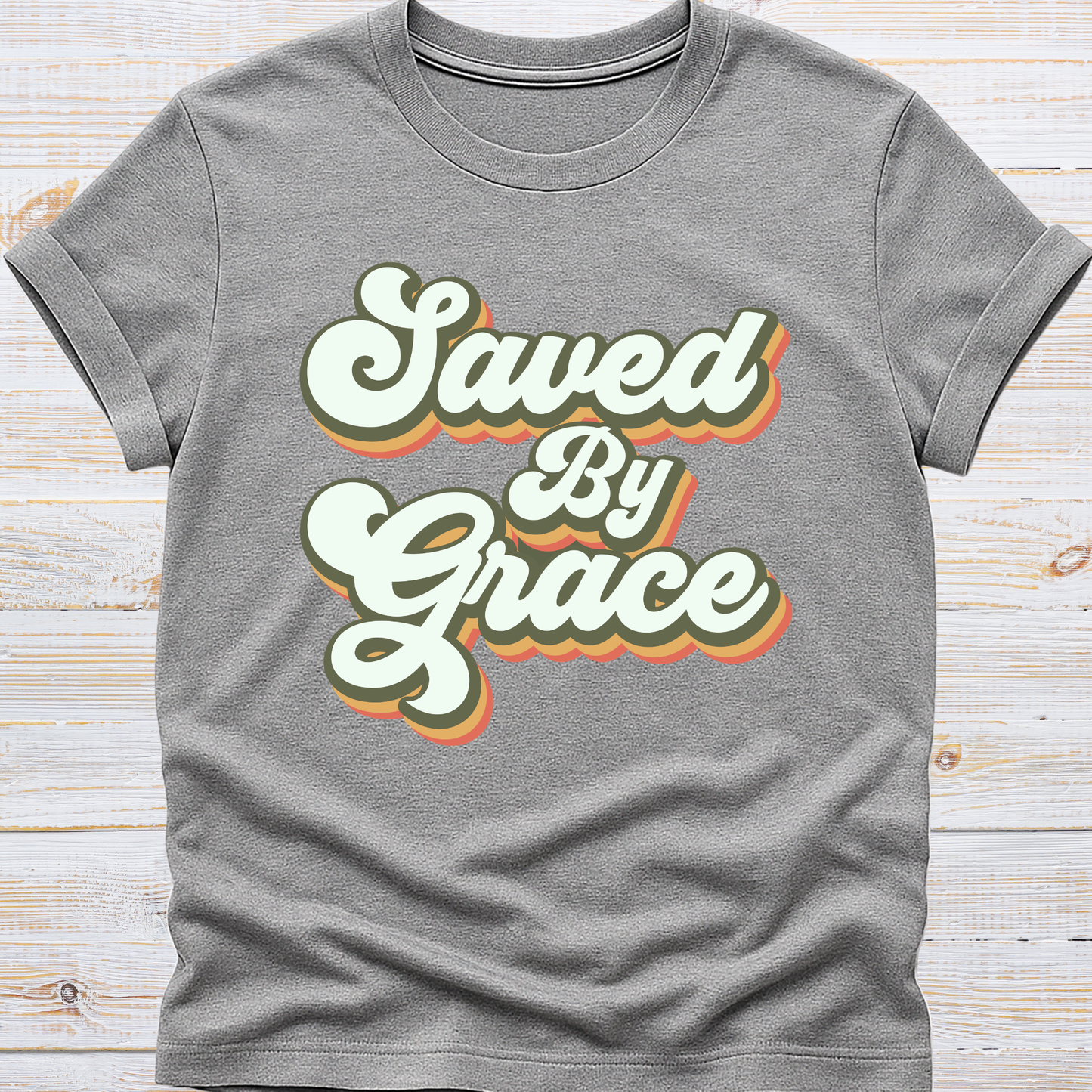 Saved by Grace Retro Tee