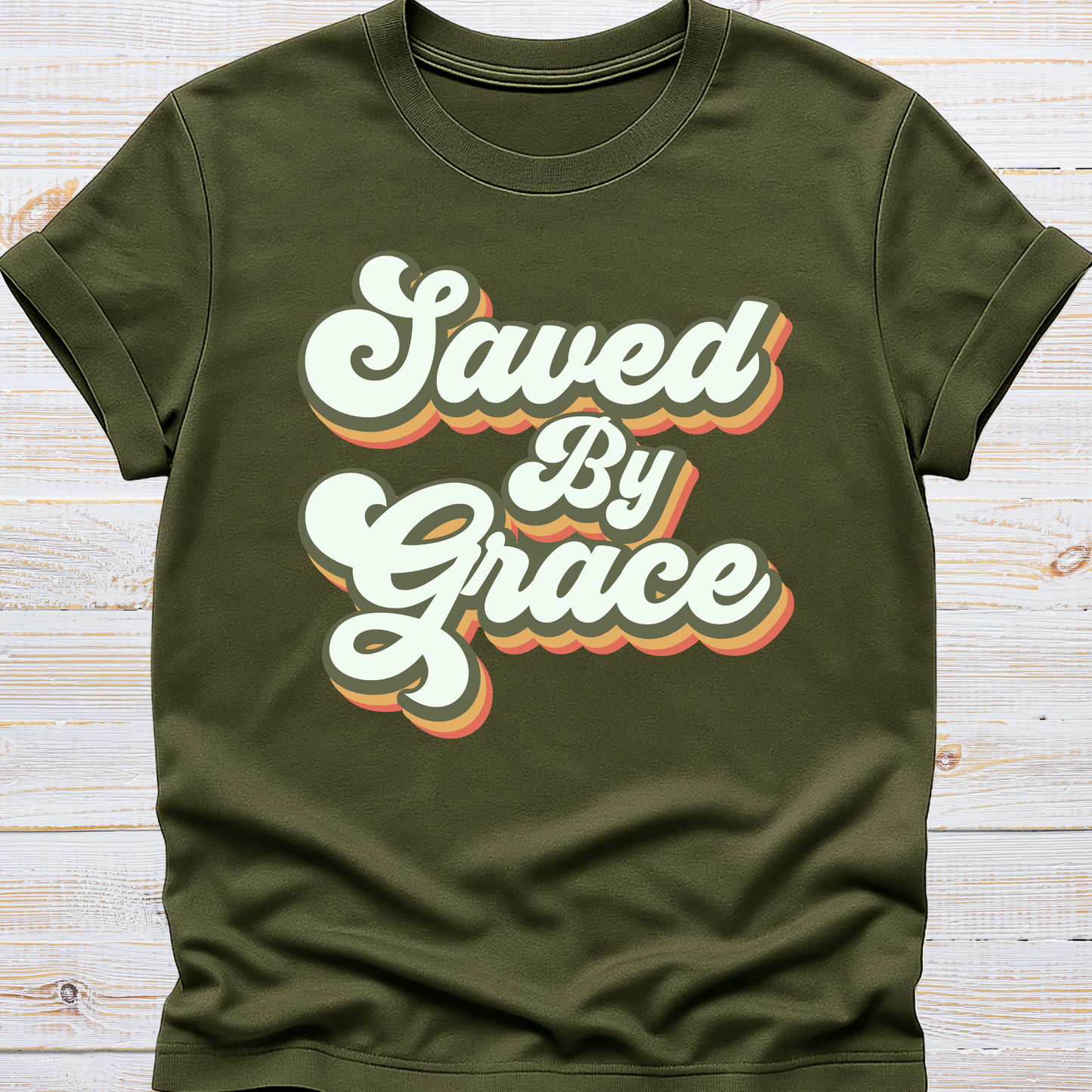 Saved by Grace Retro Tee