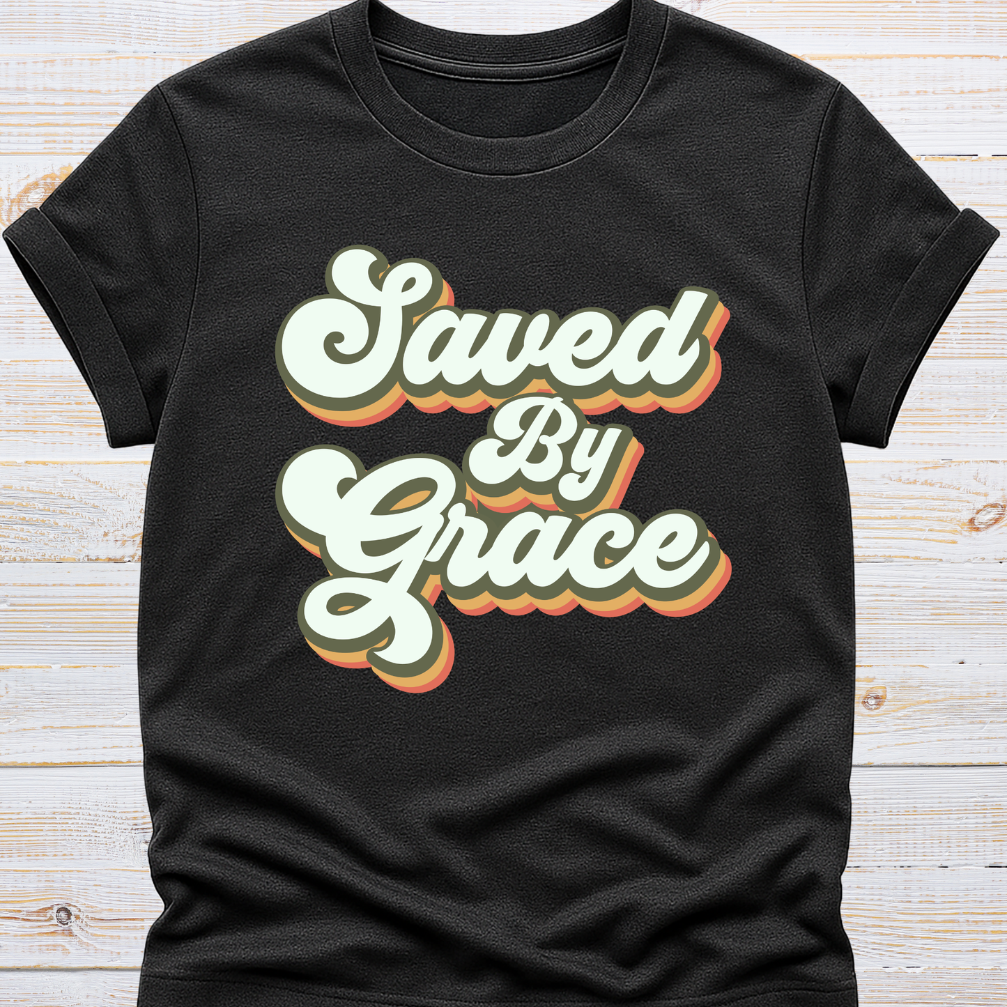 Saved by Grace Retro Tee