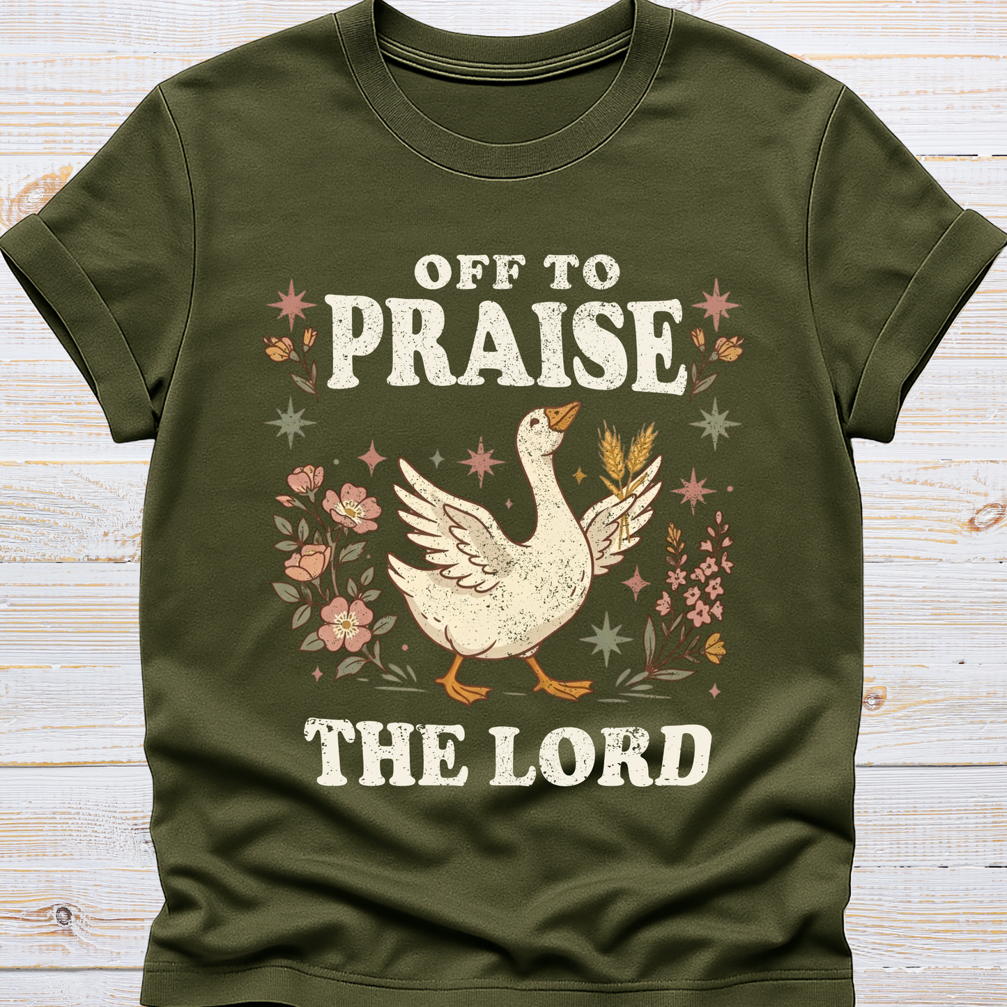 Off to Praise the Lord - Goose Tee